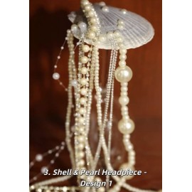 Handmade Ocean Mermaid Shell Pearl Tassel Headpiece (HP01)